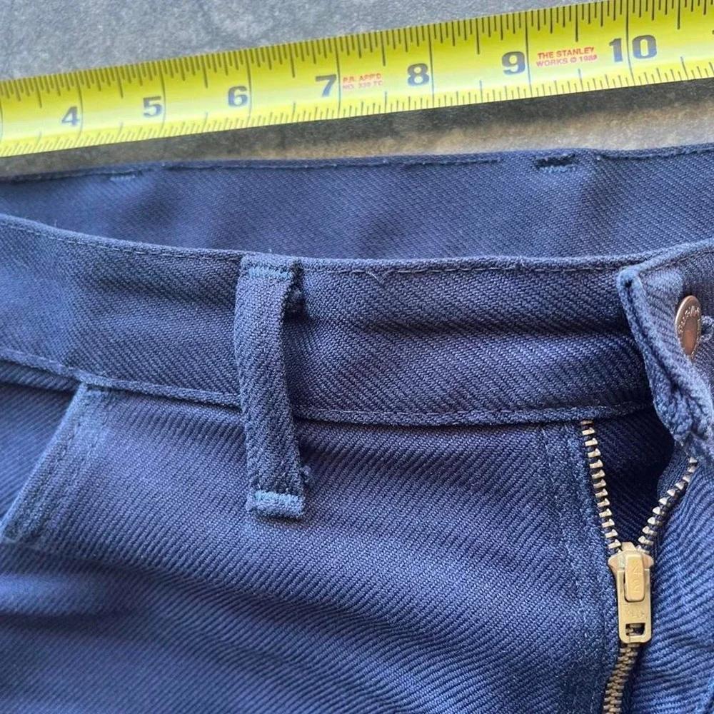 Vintage 70s/80s navy blue wrangler trouser pants 36